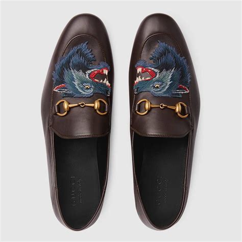 gucci shoes men wolf|Gucci Loafers for Men .